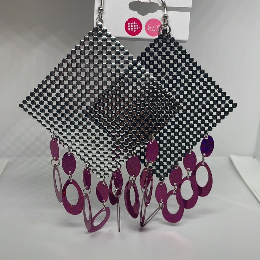 Flashy earrings , great for a girls night out